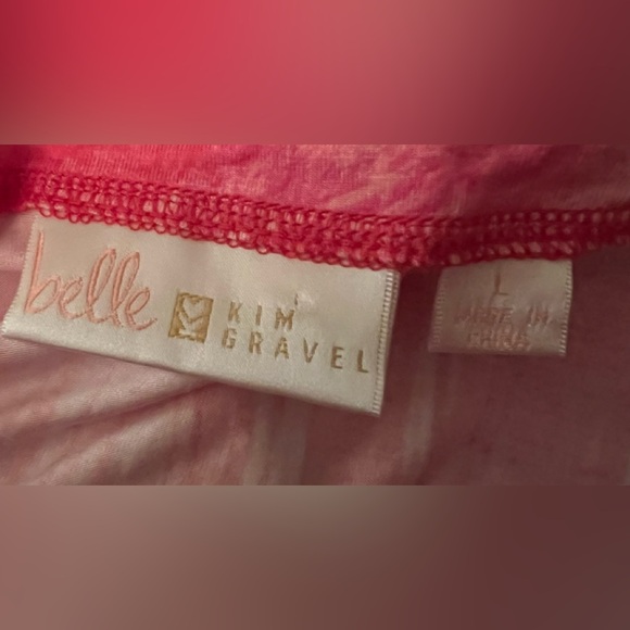 NWOT belle by Kim Graver colorful top. Size L - Picture 2 of 7